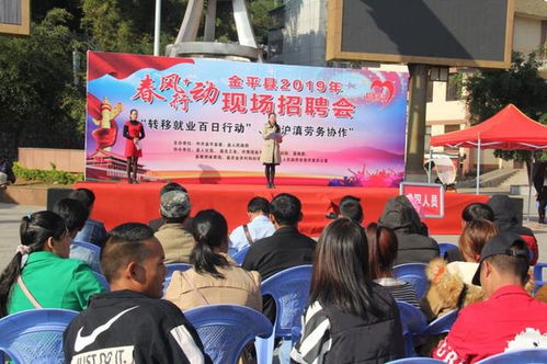 金平縣成功舉辦2019年首場 春風行動 勞動力轉移就業(yè)百日行動 暨 滬滇勞務協(xié)作 現場招聘會